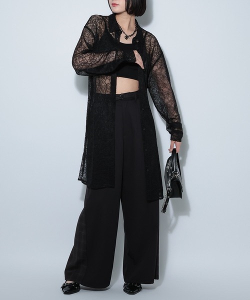 PAGEBOY（ページボーイ）の「ソウレースシャツワンピース（シャツワンピース・レディース・オフホワイト/ブラック・FREE）」の16枚目の写真