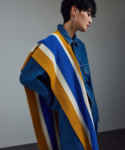 HIGHLAND 2000(ハイランドトゥーサウザンド)の「【HIGHLAND2000(ハイランド2000)】college scarf / カレッジマフラー(マフラー・レディース・ホワイト系その他7/イエロー系その他6・FREE)」の1枚目の写真