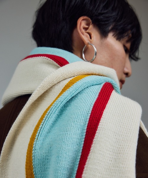 HIGHLAND 2000(ハイランドトゥーサウザンド)の「【HIGHLAND2000(ハイランド2000)】college scarf / カレッジマフラー(マフラー・レディース・ホワイト系その他7/イエロー系その他6・FREE)」の3枚目の写真