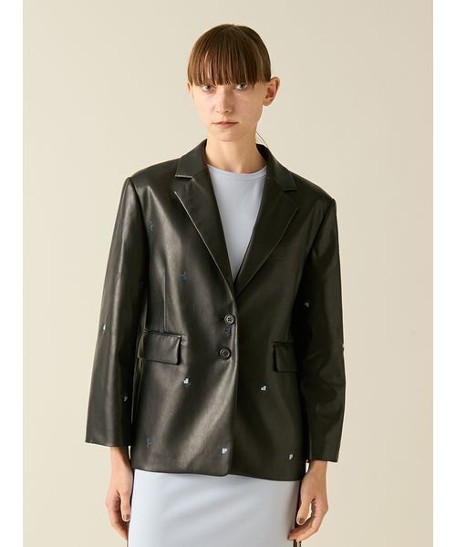 FURFUR（ファーファー）の「ローズ刺繍テーラードジャケット