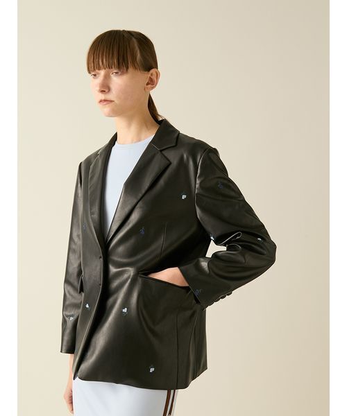 FURFUR（ファーファー）の「ローズ刺繍テーラードジャケット