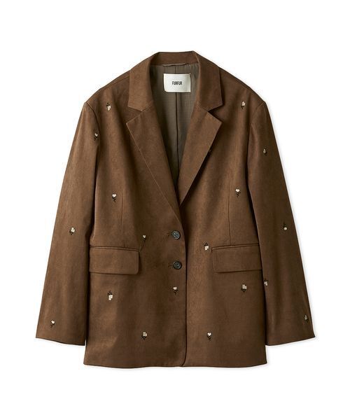 FURFUR（ファーファー） ローズ刺繍テーラードジャケット FURFUR（ファーファー）の「ローズ刺繍テーラードジャケット
