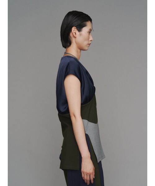 tシャツ ASYMME CURVE LINE TOP / アシメカーブライントップ レディース ASYMME CURVE LINE TOP / アシメカーブライントップ（Tシャツ