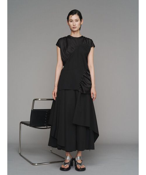 ASYMME CURVE LINE TOP / アシメカーブライントップ（Tシャツ