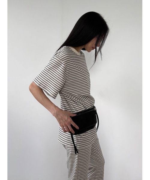 Didot.showroom(ディドット ショールーム)の「【DIDOT.】フリースボーダーフレアパンツ(その他パンツ・レディース・パープル/チャコール/ブラック/アイボリー・FREE)」の13枚目の写真
