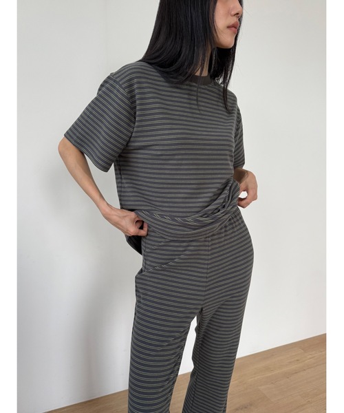 Didot.showroom(ディドット ショールーム)の「【DIDOT.】フリースボーダーフレアパンツ(その他パンツ・レディース・パープル/チャコール/ブラック/アイボリー・FREE)」の17枚目の写真