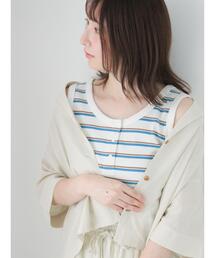 Te chichi TERRASSE（テチチテラス）の「前後2WAYヘンリーネックタンクトップ（タンクトップ）」