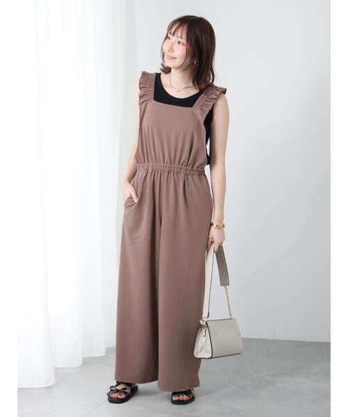 Te chichi TERRASSE（テチチテラス）の「前後2WAYヘンリーネックタンクトップ（タンクトップ・レディース・ブラック/オフホワイト/ブルー・F）」の7枚目の写真