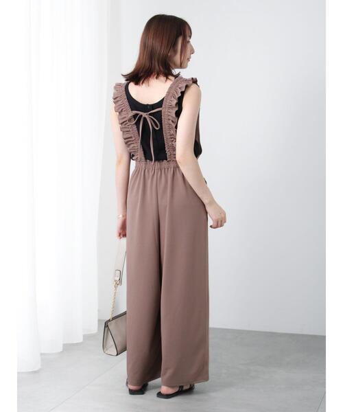 Te chichi TERRASSE（テチチテラス）の「前後2WAYヘンリーネックタンクトップ（タンクトップ・レディース・ブラック/オフホワイト/ブルー・F）」の8枚目の写真