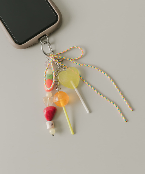 SMELLY(スメリー)の「カラーモチーフキャンディーキーチェーン(キーホルダー・レディース・イエロー/パープル/ブルー・-)」の1枚目の写真