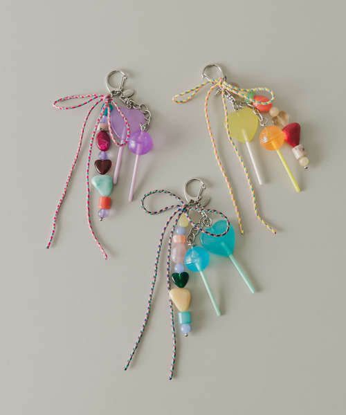 SMELLY(スメリー)の「カラーモチーフキャンディーキーチェーン(キーホルダー・レディース・イエロー/パープル/ブルー・-)」の7枚目の写真