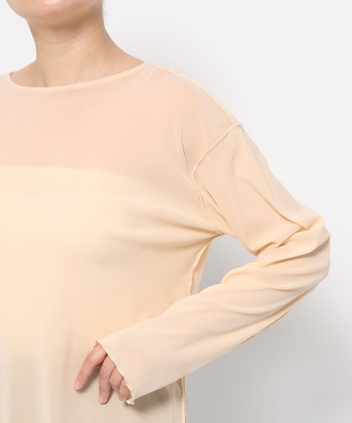 LOWRYS FARM（ローリーズファーム）の「ベロア２ＷＡＹプルオーバーＬＳ  577775（Tシャツ/カットソー・レディース・ネイビー/ブラウン/オフホワイト/ブラック・FREE）」の13枚目の写真