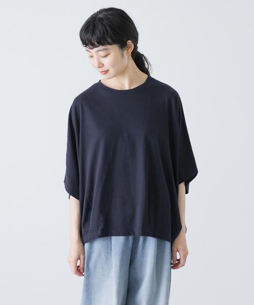 かぐれ(カグレ)の「ワイドコクーンドルマンカットソー(Tシャツ/カットソー・レディース・ネイビー/ブラック/オフホワイト・FREE)」の20枚目の写真