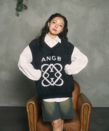 ANDGEEBEE | UNISEX エンブレムシャギーベスト(ベスト)