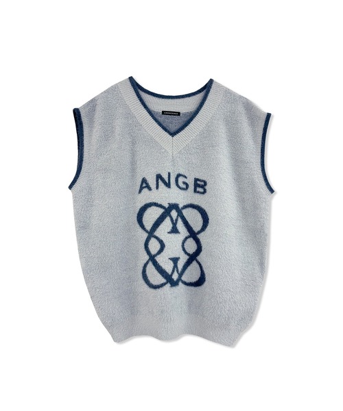 ANDGEEBEE（アンジービー）の「UNISEX エンブレムシャギーベスト（ベスト・レディース・ブラック/グレー・FREE）」の6枚目の写真