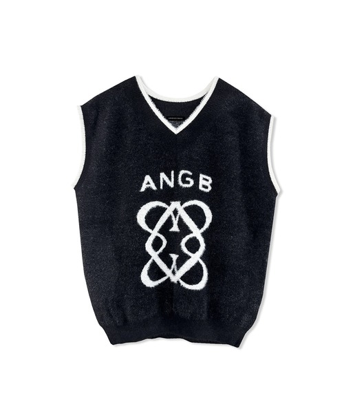 ANDGEEBEE（アンジービー）の「UNISEX エンブレムシャギーベスト（ベスト・レディース・ブラック/グレー・FREE）」の13枚目の写真