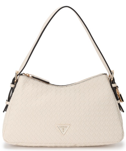 Guess（ゲス）の「ALISHA Shoulder ショルダーバッグ（ハンドバッグ・レディース・ワインレッド/ブラック/ライトベージュ・ONE SIZE）」の3枚目の写真