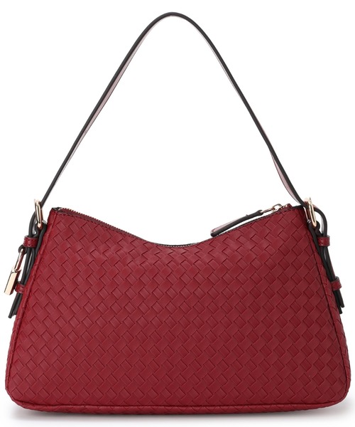 Guess（ゲス）の「ALISHA Shoulder ショルダーバッグ（ハンドバッグ・レディース・ワインレッド/ブラック/ライトベージュ・ONE SIZE）」の4枚目の写真