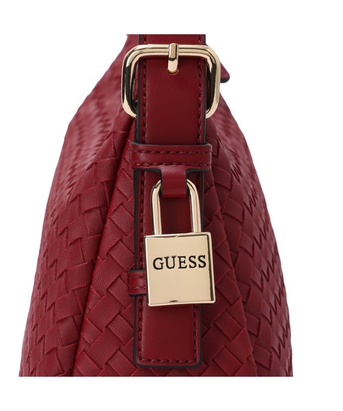 Guess（ゲス）の「ALISHA Shoulder ショルダーバッグ（ハンドバッグ・レディース・ワインレッド/ブラック/ライトベージュ・ONE SIZE）」の7枚目の写真