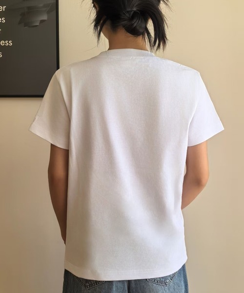 Disney(ディズニー)の「Disney / 別注 <Mickey Mouse> ラインストーンTシャツ(Tシャツ/カットソー・レディース・ブラック/ネイビー/ホワイト・SMALL/MEDIUM/LARGE)」の6枚目の写真