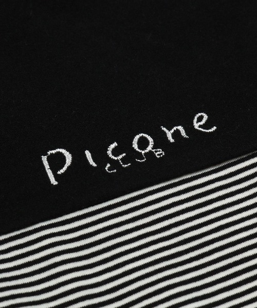 Picone CLUB(ピッコーネクラブ)の「吸湿発熱ボーダー切替プルオーバー(Tシャツ/カットソー・レディース・ブラック/ダークグレー/ライトグレー/グレー・M/S/L)」の11枚目の写真