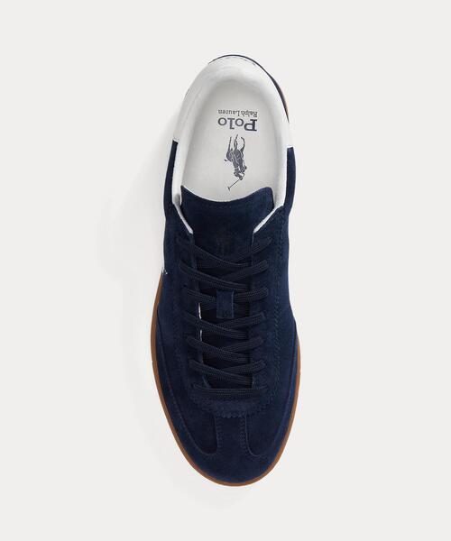 POLO RALPH LAUREN(ポロ ラルフ ローレン)の「Bedford スエード スニーカー(スニーカー・メンズ・ネイビー系1・10D/10.5D/5D/6D/7D/7.5D/8D/8.5D/9D/9.5D)」の2枚目の写真
