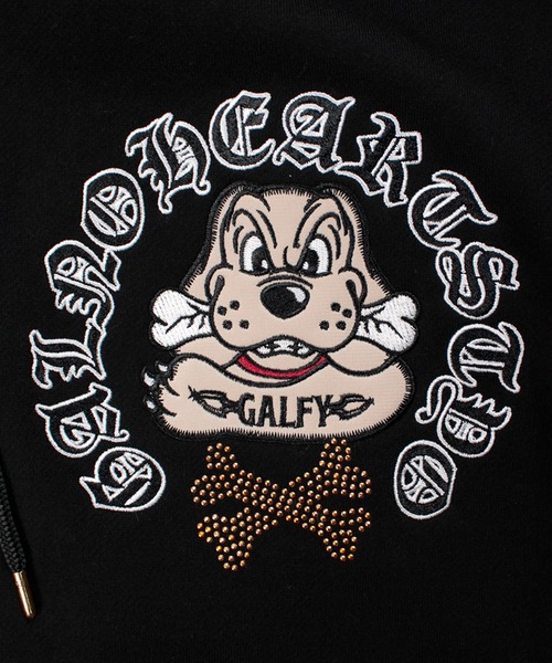 GALFY（ガルフィー）の「【GALFY/ガルフィー】ピカピカ骨骨パーカー