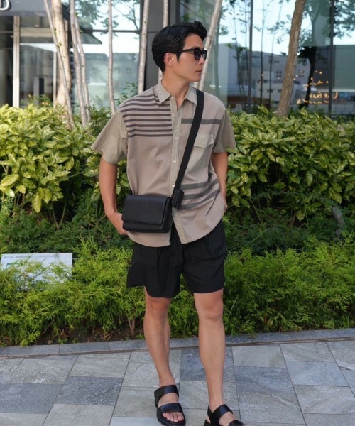 STYLISE（スタイライズ）の「【SYNQUE】Box shoulder bag / ブラック［C］（ショルダーバッグ・メンズ・ブラック・ONE）」の7枚目の写真