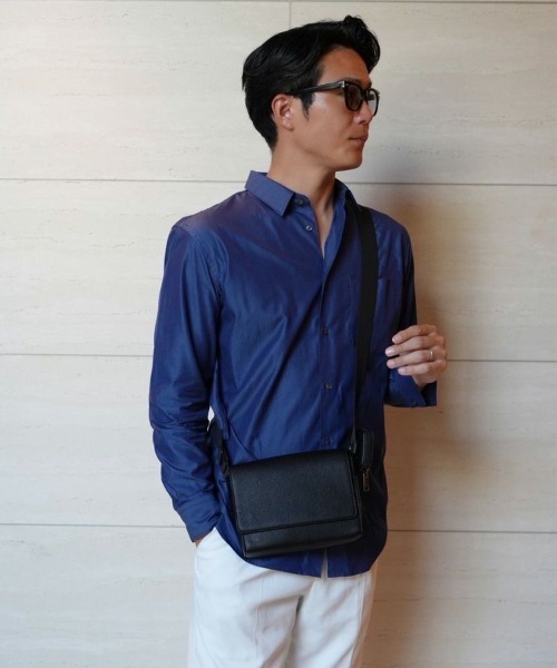 STYLISE（スタイライズ）の「【SYNQUE】Box shoulder bag / ブラック［C］（ショルダーバッグ・メンズ・ブラック・ONE）」の9枚目の写真