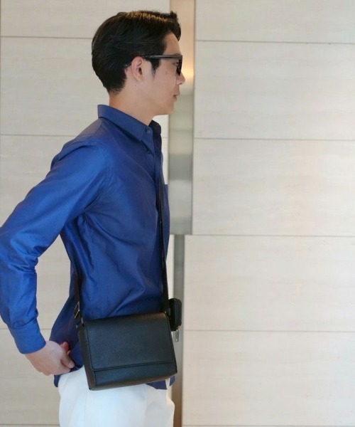 STYLISE（スタイライズ）の「【SYNQUE】Box shoulder bag / ブラック［C］（ショルダーバッグ・メンズ・ブラック・ONE）」の13枚目の写真