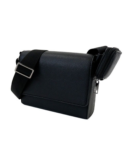 STYLISE（スタイライズ）の「【SYNQUE】Box shoulder bag / ブラック［C］（ショルダーバッグ・メンズ・ブラック・ONE）」の15枚目の写真