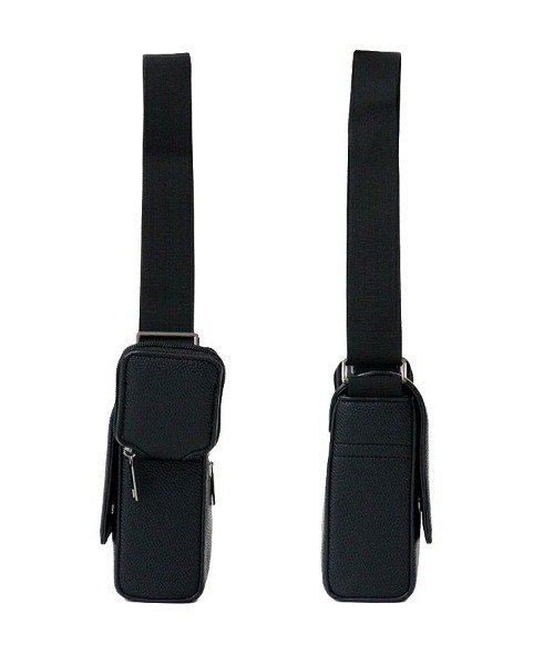 STYLISE（スタイライズ）の「【SYNQUE】Box shoulder bag / ブラック［C］（ショルダーバッグ・メンズ・ブラック・ONE）」の18枚目の写真