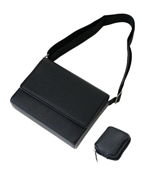 STYLISE（スタイライズ）の「【SYNQUE】Box shoulder bag / ブラック［C］（ショルダーバッグ・メンズ・ブラック・ONE）」の19枚目の写真