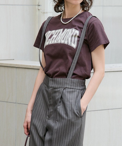 coca(coca)(コカ)の「ヘリンボーンストライプ2wayサロペット(サロペット/オーバーオール・レディース・チャコール/ネイビー・L/M/S)」の13枚目の写真