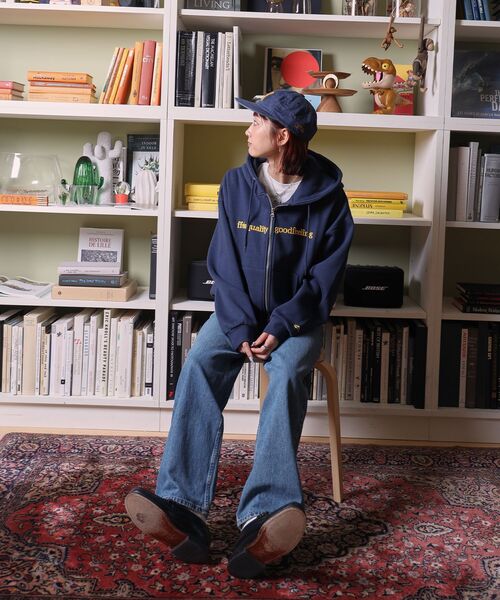 FFEIN（フェイン）の「【FFEIN（フェイン）】センター3D刺繍立体フードZIPパーカー / パーカー 裏起毛 ヘビーウエイト ジップ フーディ ダブルジップ（パーカー・メンズ・アッシュグレー/ワイン/ブラック/ブラウン/ネイビー・LARGE/MEDIUM/SMALL）」の10枚目の写真