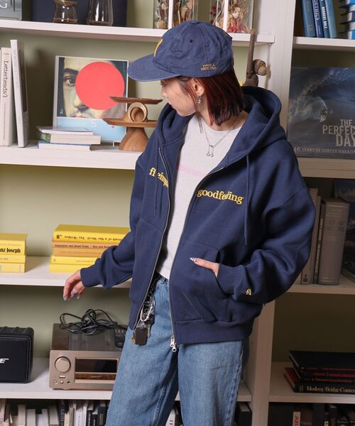 FFEIN（フェイン）の「【FFEIN（フェイン）】センター3D刺繍立体フードZIPパーカー / パーカー 裏起毛 ヘビーウエイト ジップ フーディ ダブルジップ（パーカー・メンズ・アッシュグレー/ワイン/ブラック/ブラウン/ネイビー・LARGE/MEDIUM/SMALL）」の13枚目の写真