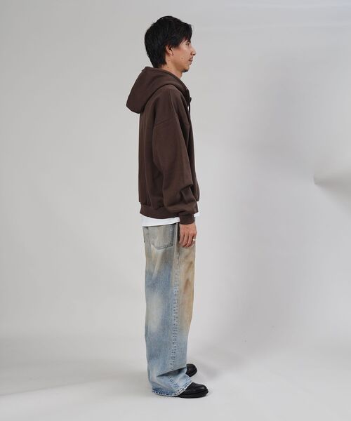 FFEIN（フェイン）】センター3D刺繍立体フードZIPパーカー / パーカー