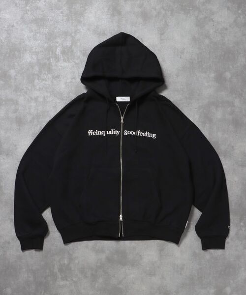 FFEIN（フェイン）】センター3D刺繍立体フードZIPパーカー / パーカー