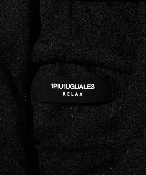 1PIU1UGUALE3  RELAX （ウノピゥウノウグァーレトレ リラックス）の「1PIU1UGUALE3 RELAX(ウノピゥウノウグァーレトレ リラックス)ブラックジャガード ストレッチ ジップアップパーカー (軽量/通気性)（パーカー・メンズ・ブラック・S/M/L/XL）」の17枚目の写真