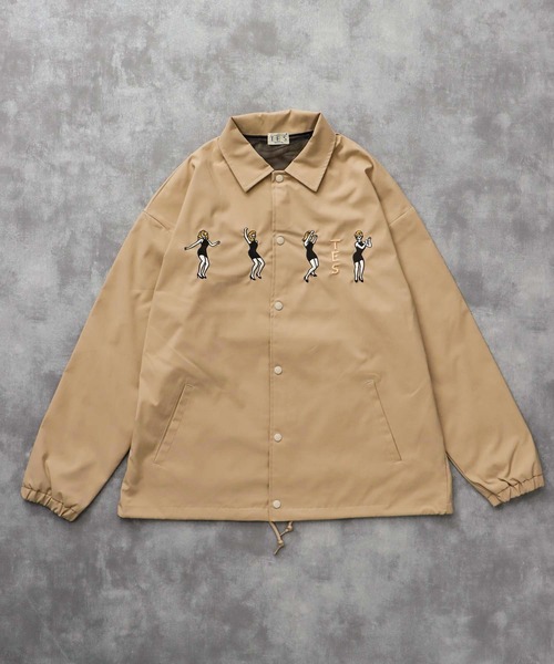 The Endless Summer（エンドレスサマー）の「TES GOGO DANCER EMB COACH JACKET / コーチジャケット（ナイロンジャケット・メンズ・ベージュ/ネイビー/ブラック・MEDIUM/LARGE/X-LARGE）」の3枚目の写真