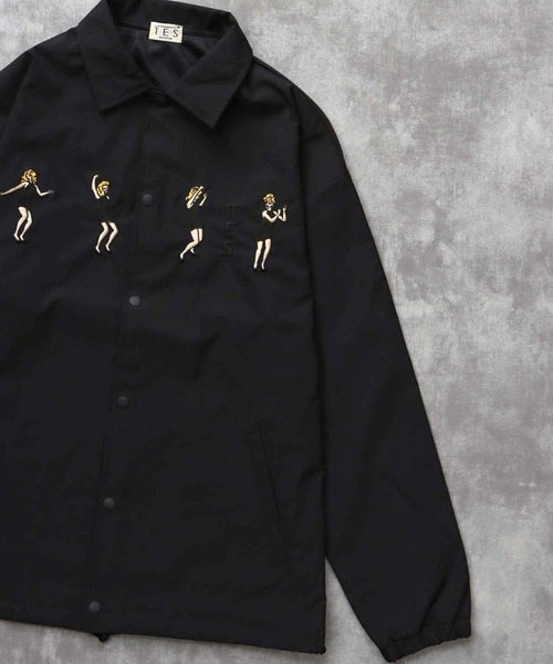 TES GOGO DANCER EMB COACH JACKET / コーチジャケット（ナイロン