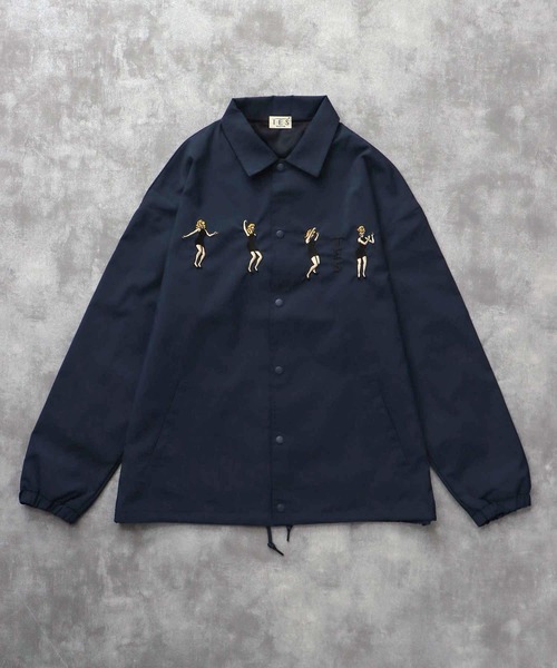 TES GOGO DANCER EMB COACH JACKET / コーチジャケット（ナイロン