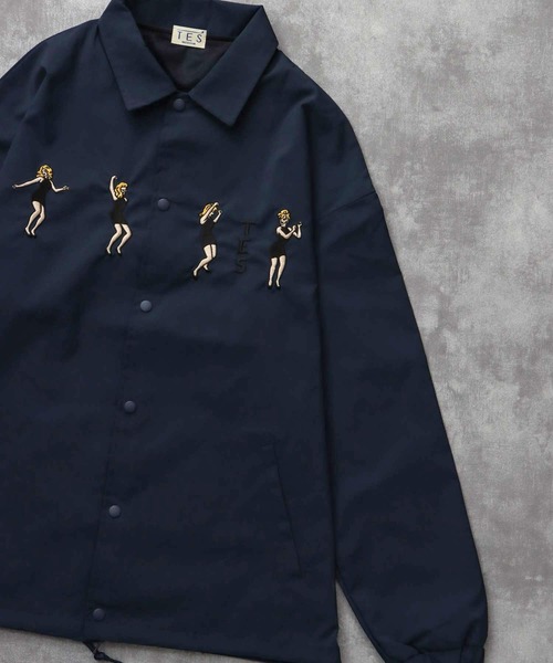 The Endless Summer（エンドレスサマー）の「TES GOGO DANCER EMB COACH JACKET / コーチジャケット（ナイロンジャケット・メンズ・ベージュ/ネイビー/ブラック・MEDIUM/LARGE/X-LARGE）」の14枚目の写真