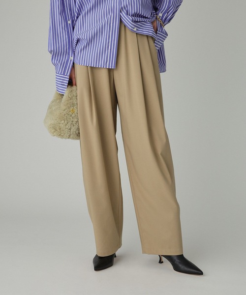 BABYLONE（バビロン）の「T/Wストレッチトロタックパンツ（その他パンツ・レディース・チャコール/ベージュ/ダークブラウン・38inch/36inch）」の13枚目の写真