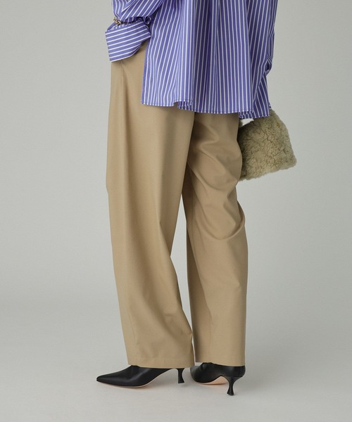 BABYLONE（バビロン）の「T/Wストレッチトロタックパンツ（その他パンツ・レディース・チャコール/ベージュ/ダークブラウン・38inch/36inch）」の16枚目の写真