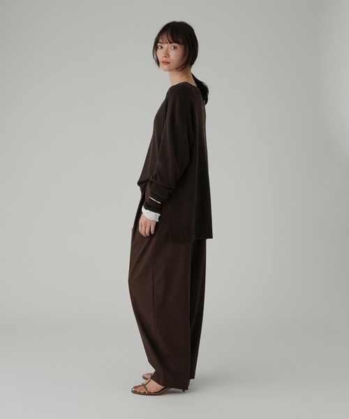 BABYLONE（バビロン）の「T/Wストレッチトロタックパンツ（その他パンツ・レディース・チャコール/ベージュ/ダークブラウン・38inch/36inch）」の19枚目の写真