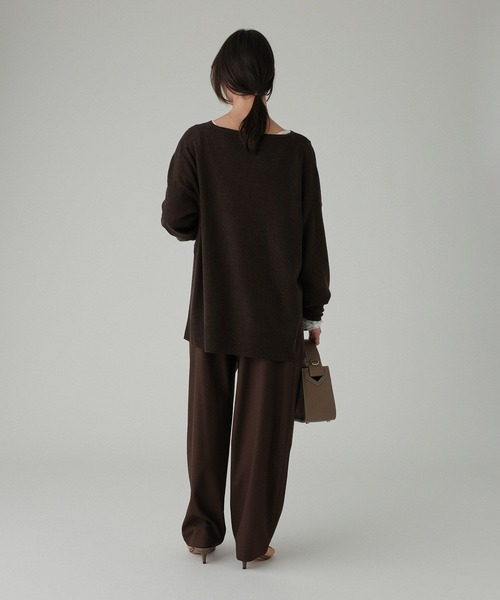 BABYLONE（バビロン）の「T/Wストレッチトロタックパンツ（その他パンツ・レディース・チャコール/ベージュ/ダークブラウン・38inch/36inch）」の20枚目の写真