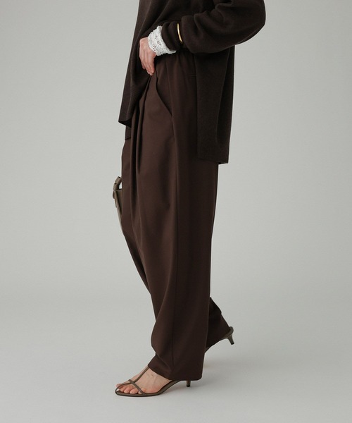 BABYLONE（バビロン）の「T/Wストレッチトロタックパンツ（その他パンツ・レディース・チャコール/ベージュ/ダークブラウン・38inch/36inch）」の22枚目の写真
