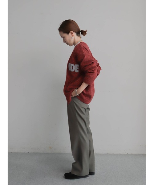 FIL DE FER（フィルデフェール）の「サガラロゴ刺繍　Vネックカーデ（カーディガン/ボレロ・レディース・グリーン/ボルドー・FREE）」の13枚目の写真