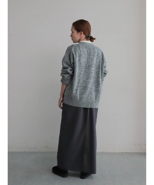 FIL DE FER（フィルデフェール）の「サガラロゴ刺繍　Vネックカーデ（カーディガン/ボレロ・レディース・グリーン/ボルドー・FREE）」の7枚目の写真